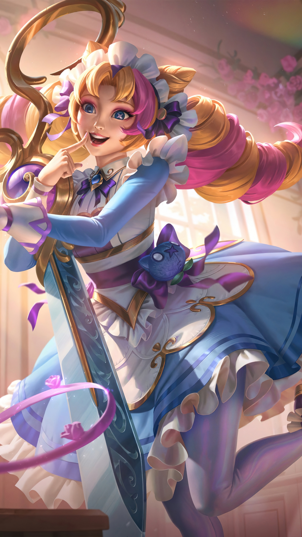 格温咖啡甜心LOL英雄联盟超高清4K手机壁纸下载 - 2160x3840分辨率美图
