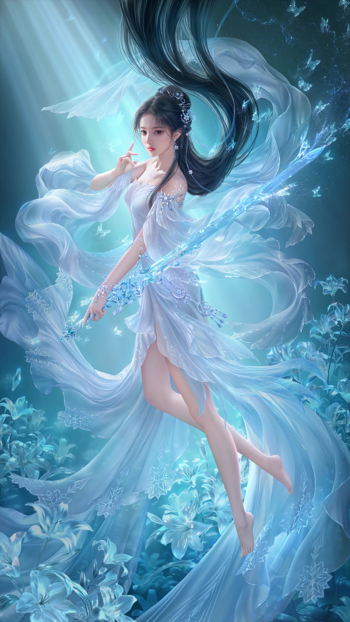 《诛仙》陆雪琪绝美4K超清手机壁纸，2160x3840分辨率，高清下载