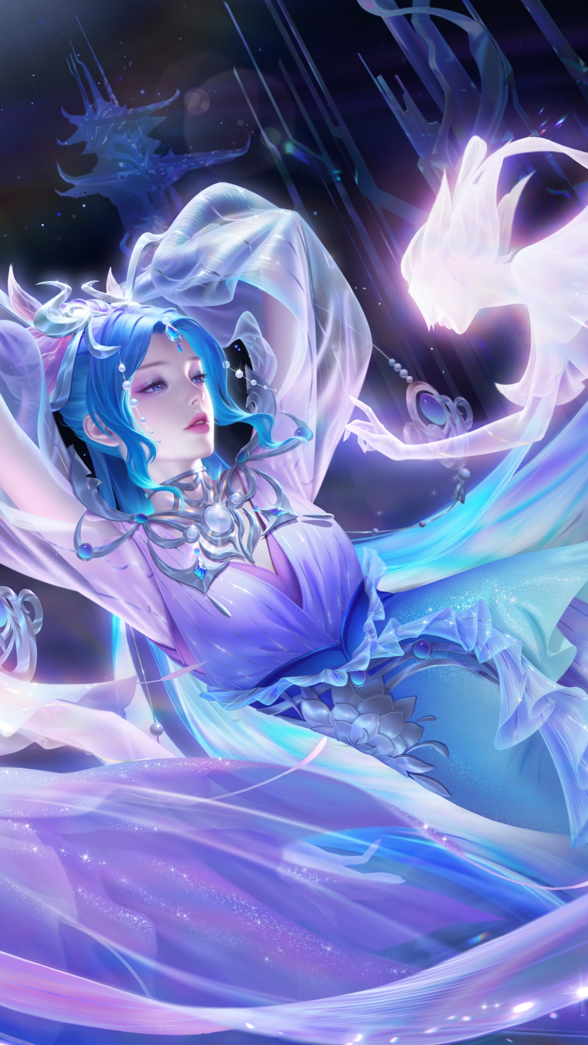王者荣耀貂蝉幻阙歌荣耀典藏皮肤4K超清壁纸下载 - 2160x3840高清手机图片