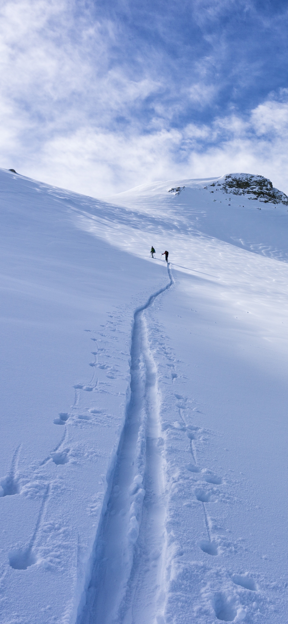 冬日雪景登山盛宴，超高清4K全屏手机壁纸，震撼1848x4000像素，一键下载绝美风光