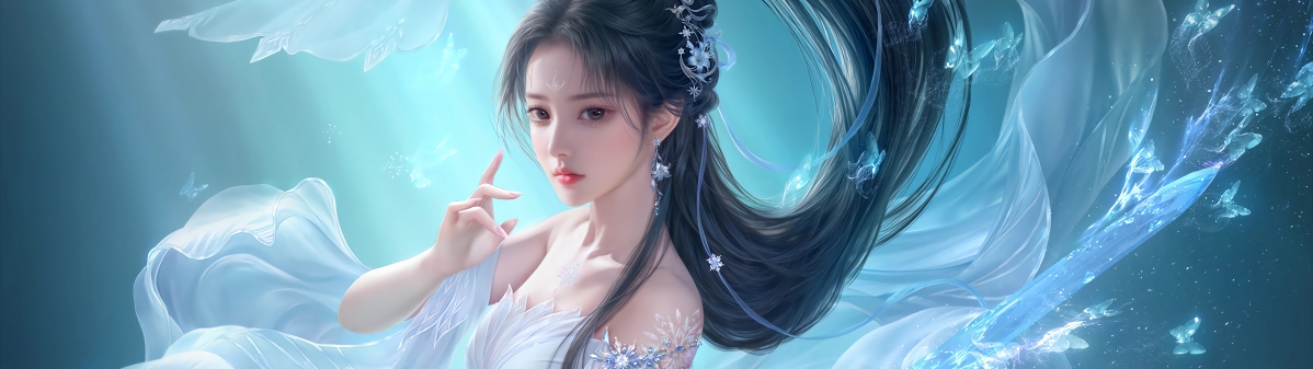 高清诛仙陆雪琪5120x1440带鱼屏双屏壁纸，唯美画质下载