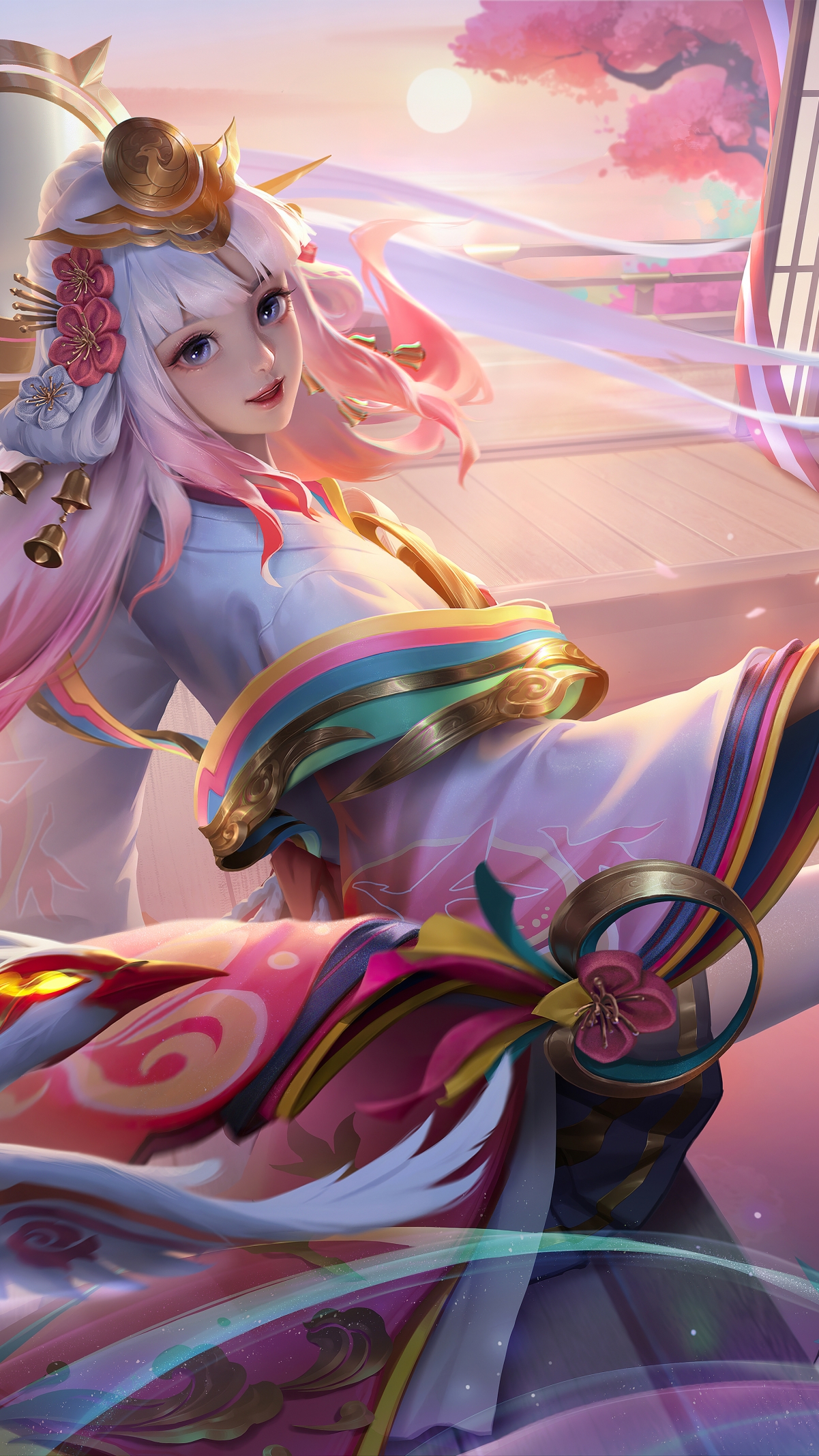王者荣耀，娜可露露前尘镜绝美竖屏4K手机壁纸，高清2160x3840，一键下载