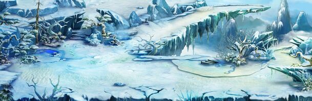 卡通手绘雪山游戏场景高清PNG透明背景图片素材下载