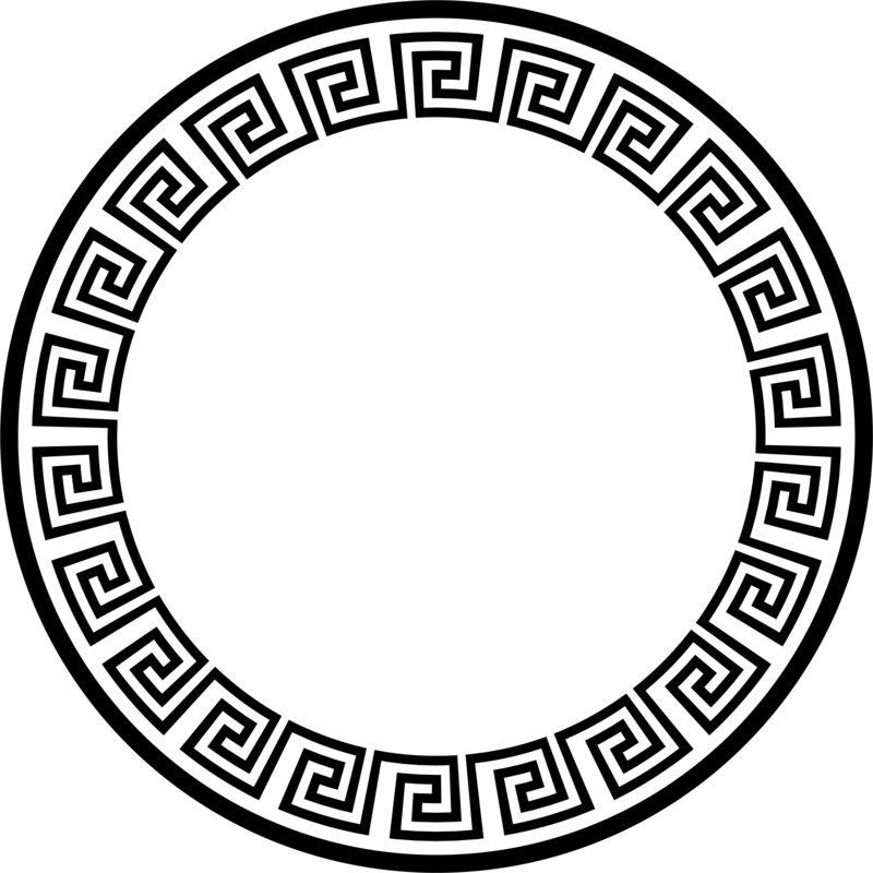 高清圆形中式边框PNG透明免抠图标设计素材下载