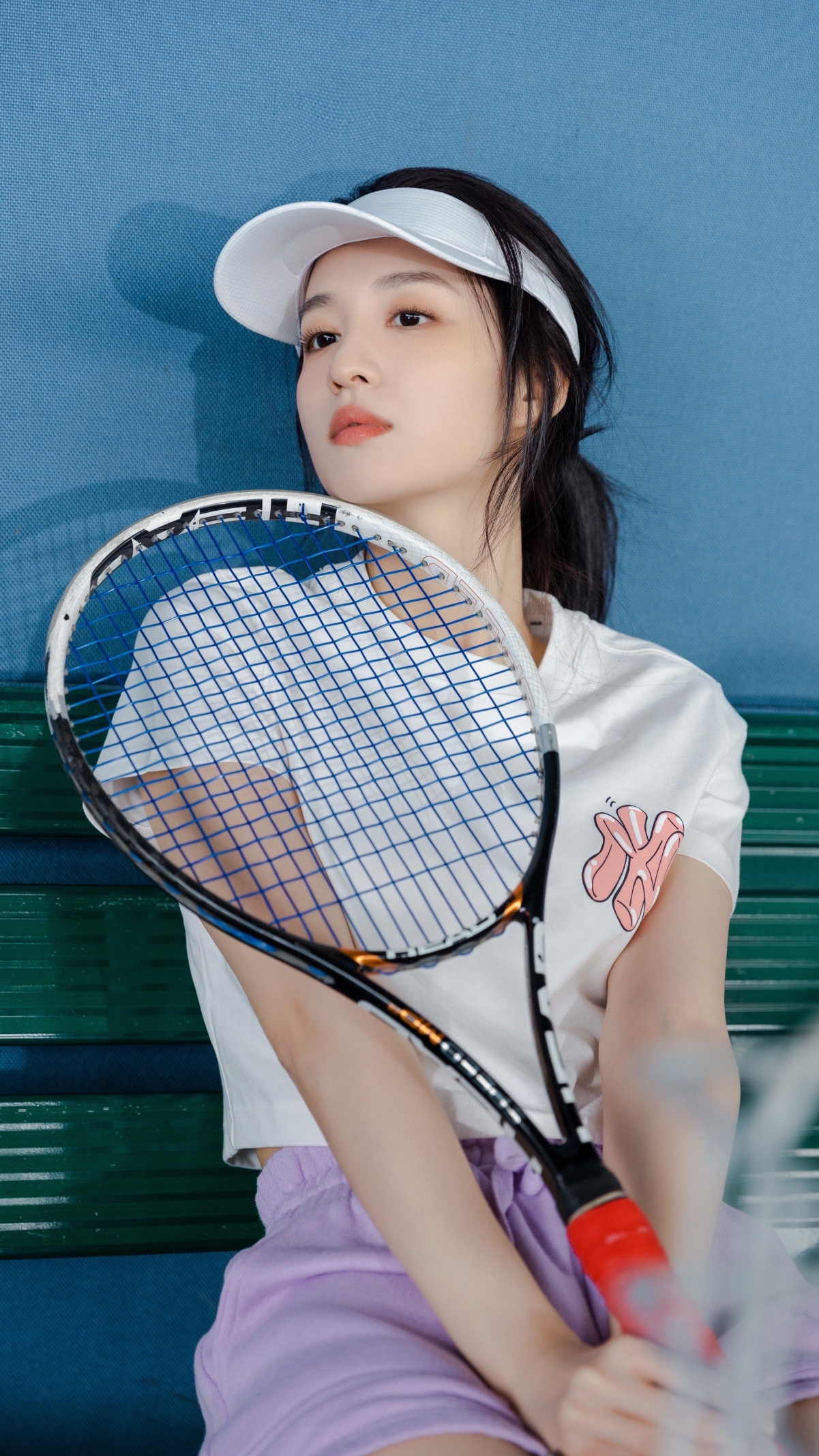 王楚然网球风采，4K高清手机壁纸，可爱运动美女主题，2160x3840超高清下载