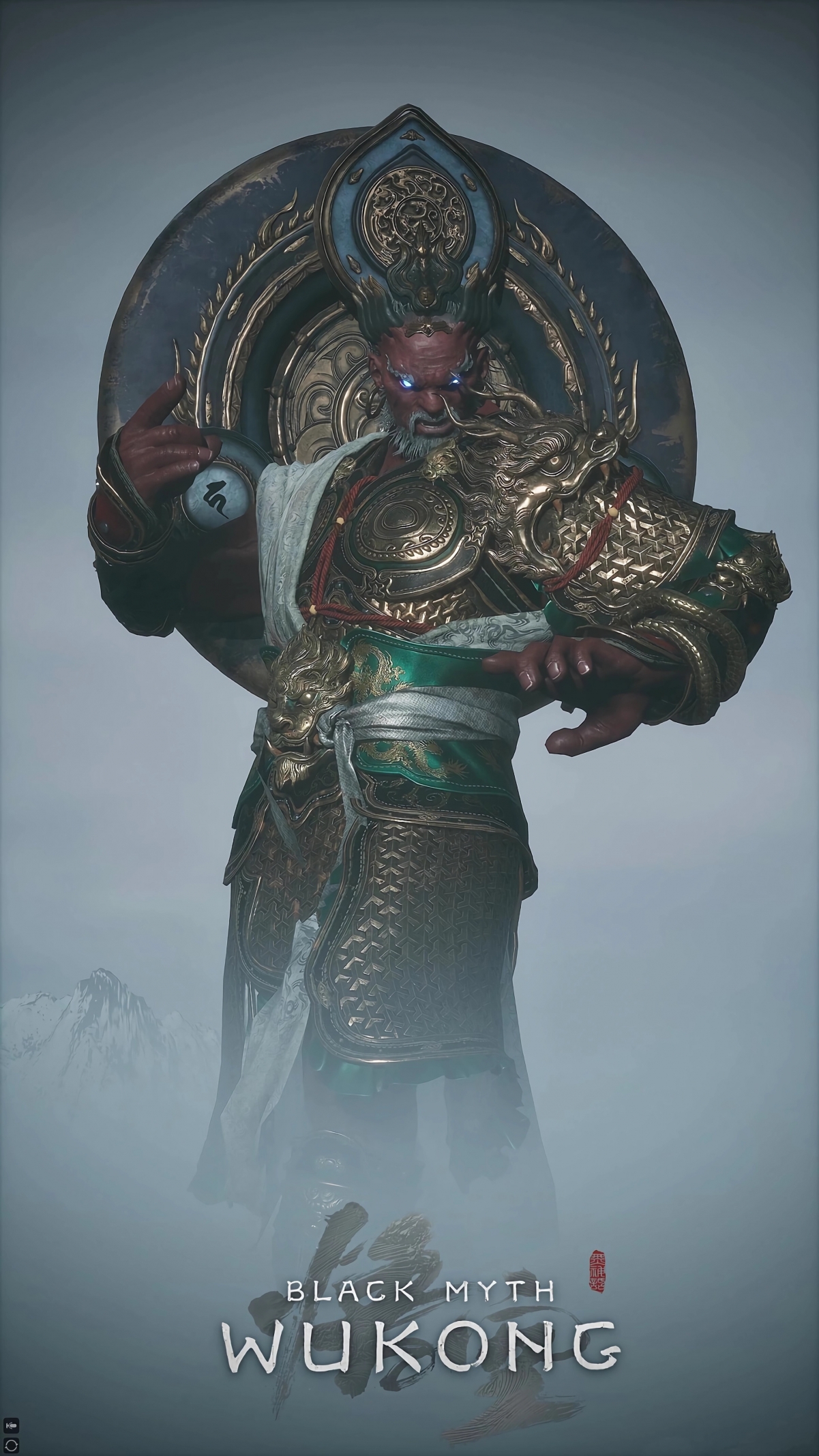 黑神话悟空，魔里红四大天王 4K超高清手机壁纸 2160x3840 精美下载