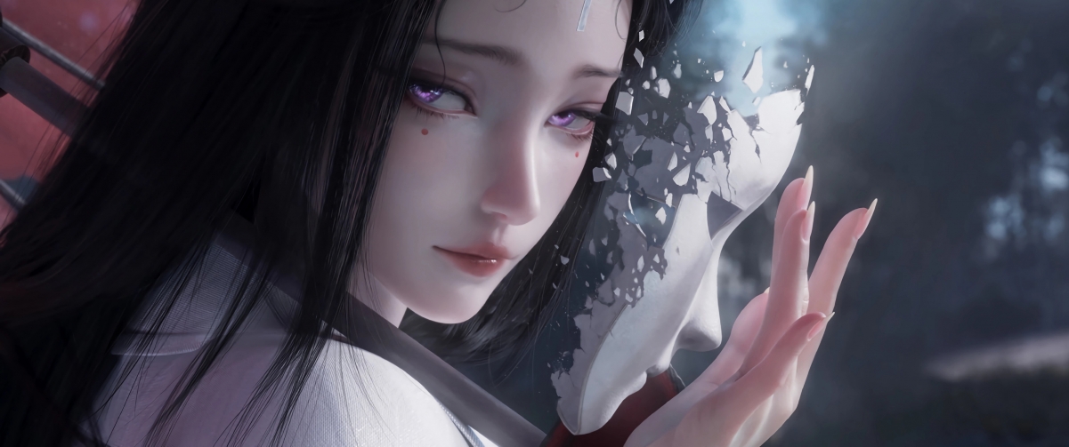 超高清4K动漫壁纸下载，代号界女鬼专属，适配3440x1440带鱼屏，极致视觉享受