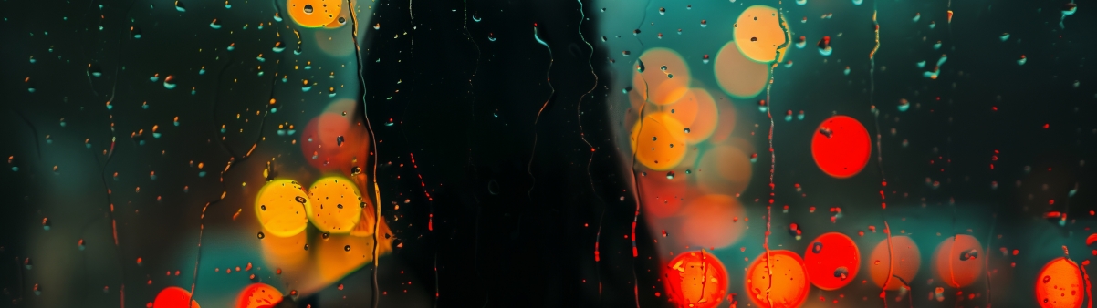 高清壁纸精选，雨天中的玻璃女孩，3840x1080带鱼屏专属，唯美壁纸下载
