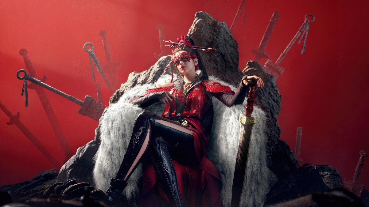 永劫无间红衣女神4K超清壁纸，3840x2160极致画质，游戏美图下载