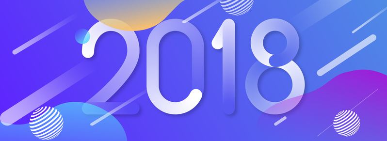 2018潮流渐变背景Banner，高清JPG & PSD格式，电商狂欢设计素材免费下载