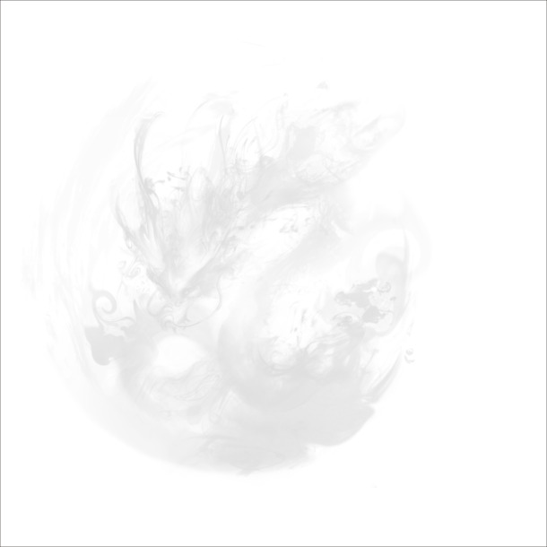 高清烟雾龙PNG透明装饰元素，墨迹笔触设计素材，免费下载
