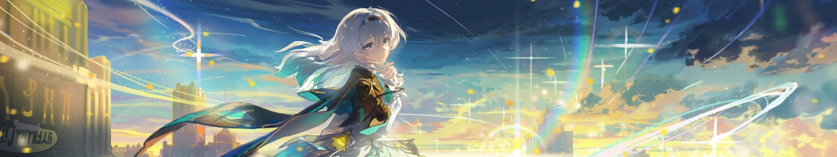 崩坏星穹铁道三屏壁纸，流萤彩虹高清5760x1080下载