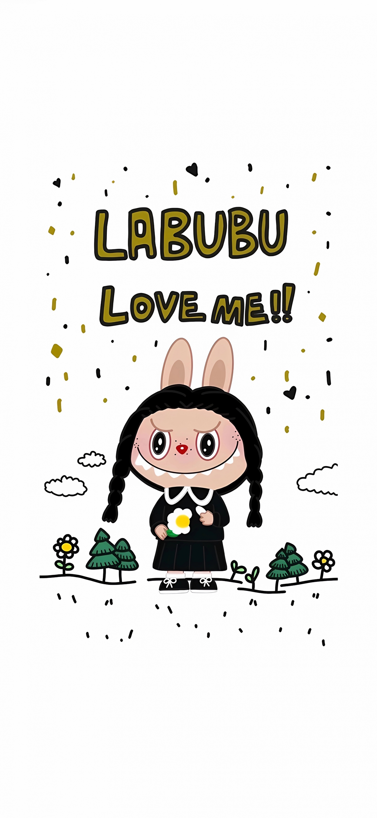 可爱Labubu拉布布4K超清手机壁纸，1772x3840高清下载