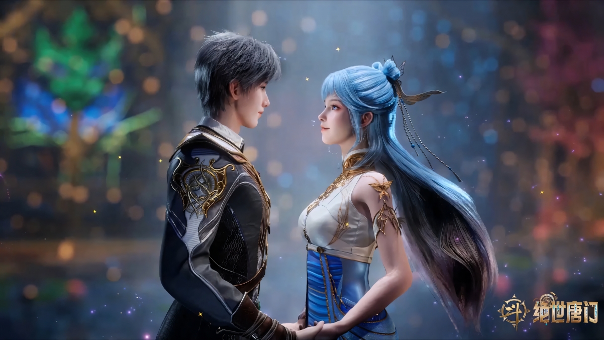 斗罗大陆2动画，王冬儿&霍雨浩4K唯美壁纸高清下载（3840x2160）
