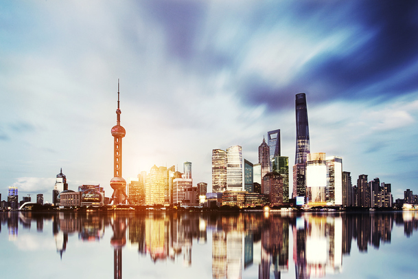 上海浦东傍晚美景高清PNG透明背景素材下载