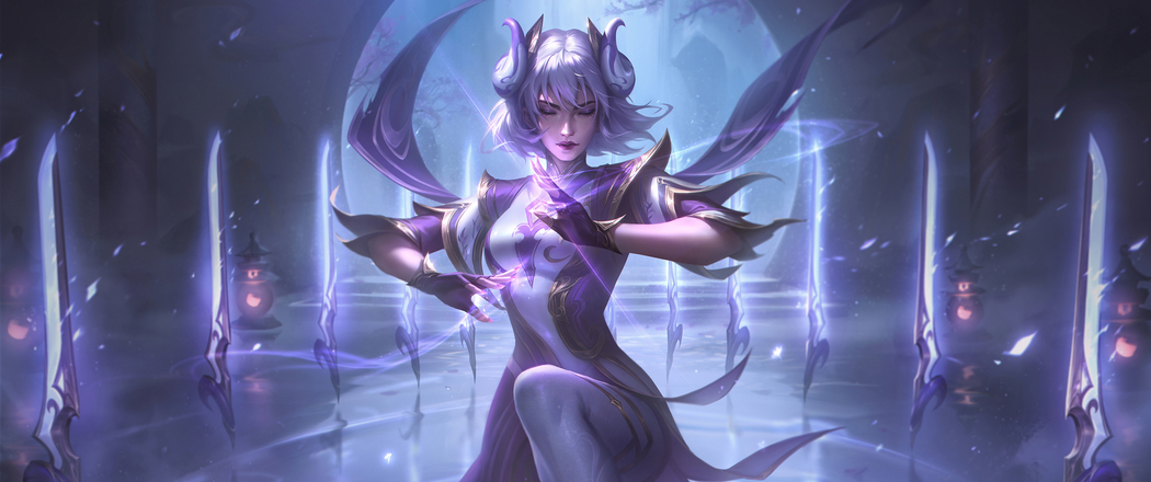 英雄联盟LOL 艾瑞莉娅青花瓷4K带鱼屏高清壁纸下载