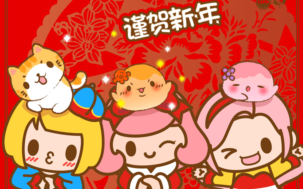 Lapin&丸子魂 新年贺图 4K动漫高清壁纸 2880x1800 下载