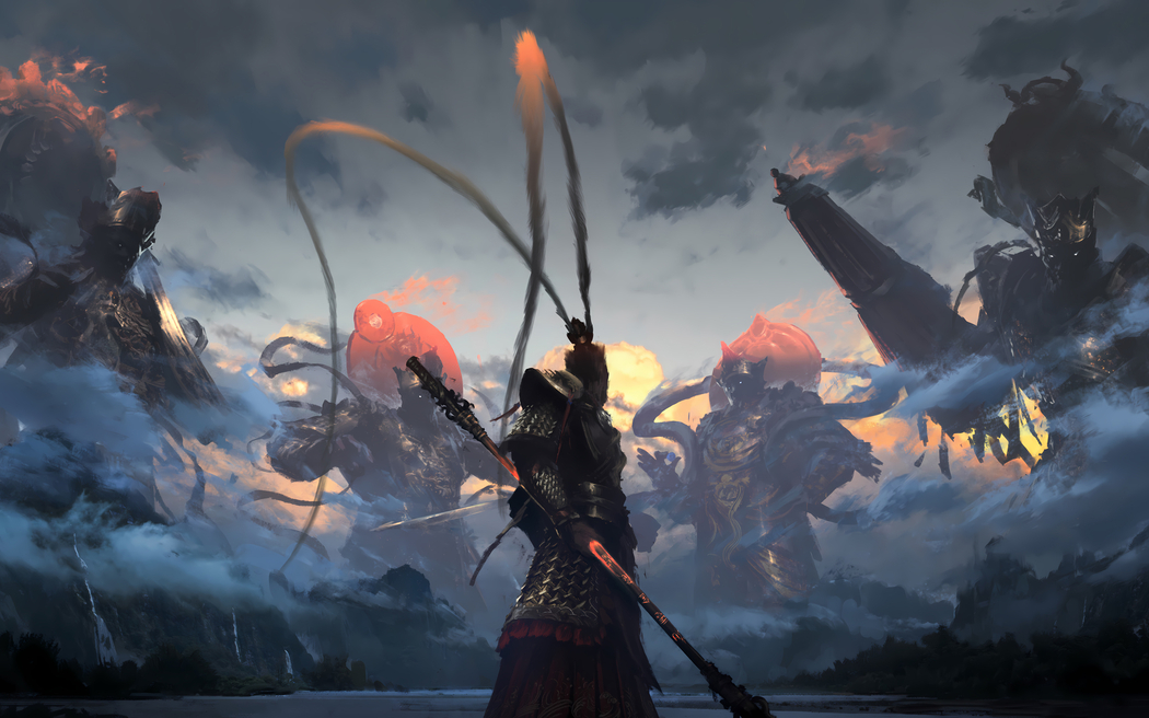 黑神话悟空四大天王高清壁纸 2880x1800 适配平板笔记本等设备下载