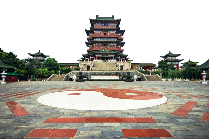 滕王阁前八卦阵高清PNG透明背景风景设计素材下载