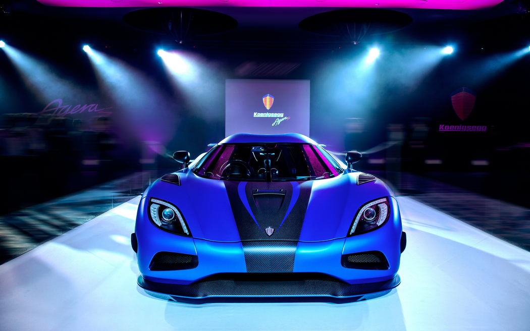 蓝色超跑Koenigsegg Agera 4K高清壁纸及图片下载（3000x1875）