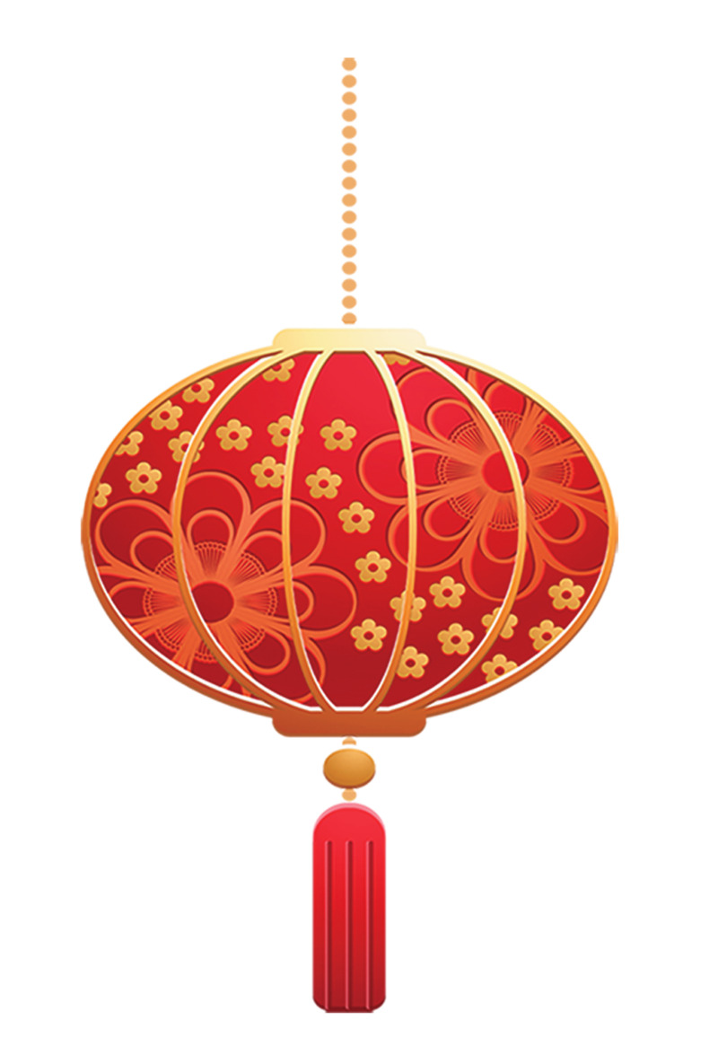 中秋灯笼高清PNG透明素材，元旦春节元宵节日元素图片下载