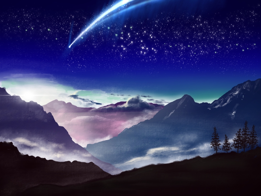 你的名字 4K动漫星空壁纸 高清2732x2048 下载