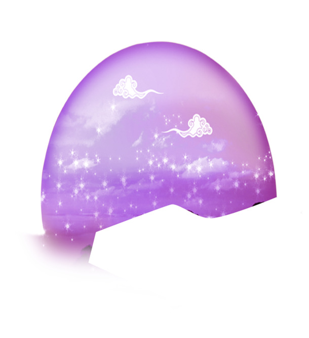 紫色半圆星云七夕高清PNG透明素材，情人节节日元素图片下载