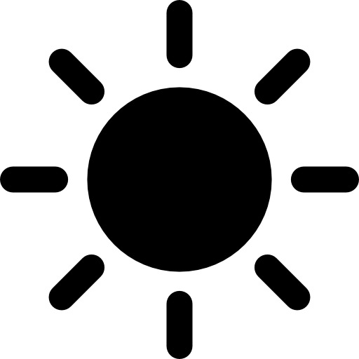 高清太阳图标PNG透明免抠素材下载