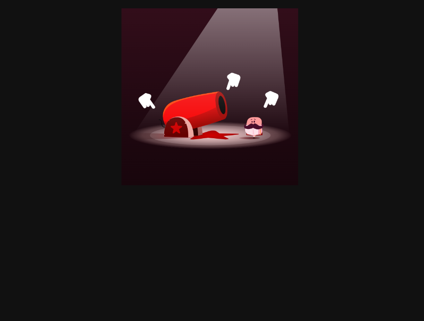 火炮动画演示，可爱交互式动画案例