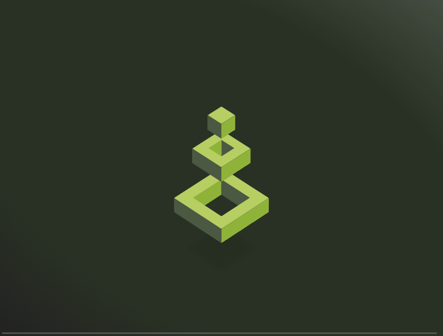 加载动画素材gif素材，几何跳跃3D动画