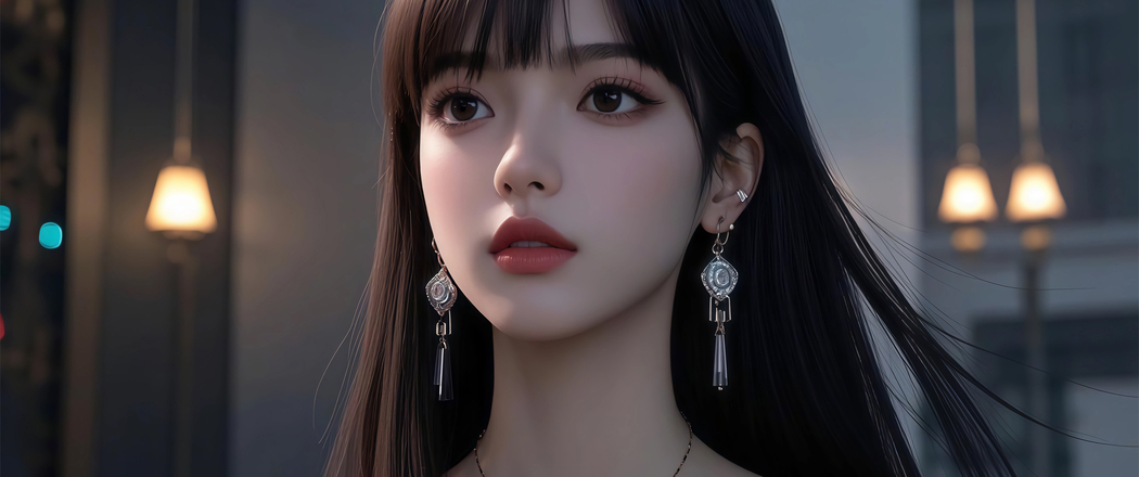 青春长发美女4K动漫壁纸，3440x1440带鱼屏高清下载