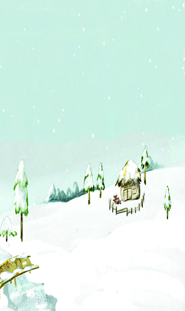 高清创意下雪圣诞树PNG透明背景素材，设计元素图片下载