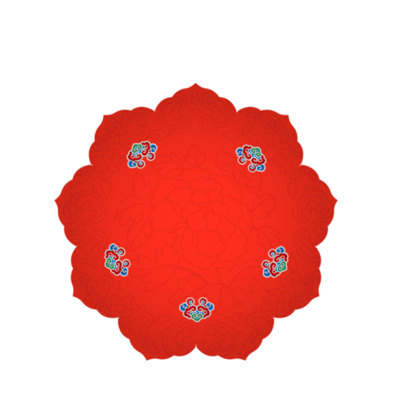 中秋节PNG透明素材，高清多图层花边花框节日元素设计下载