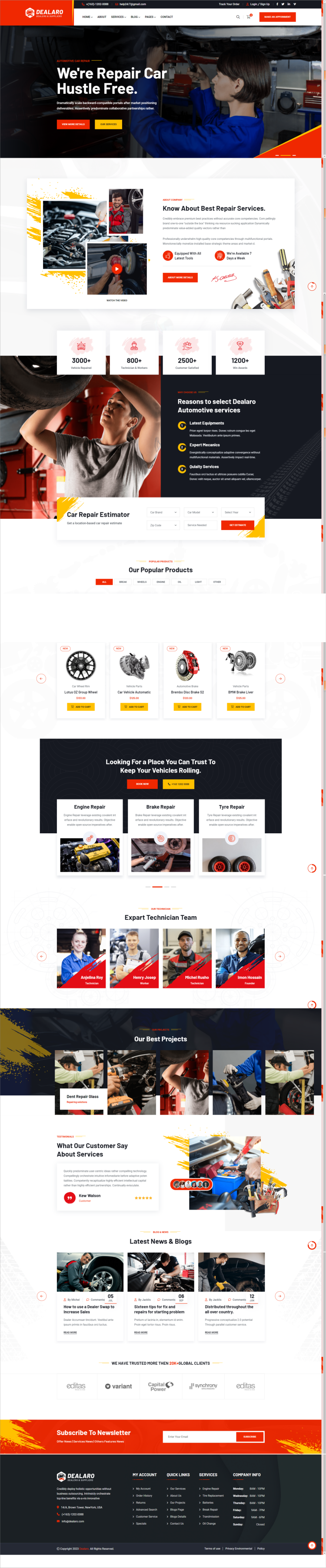 网页设计与制作代码，汽车销售网页设计html css模板