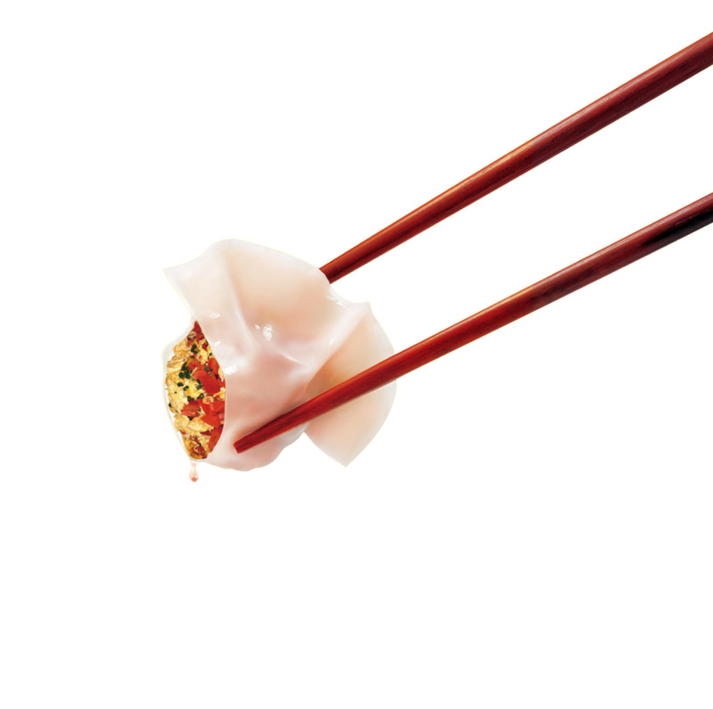 夹饺子高清PNG透明图，元旦春节元宵节日素材下载