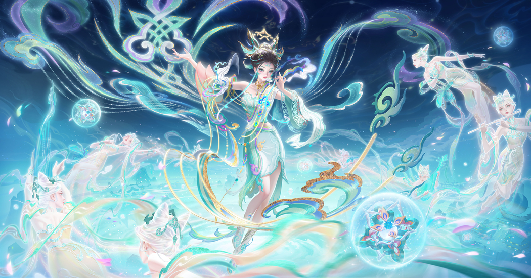 王者荣耀蛇年妲己4K超高清壁纸，4579x2400高清游戏图片下载