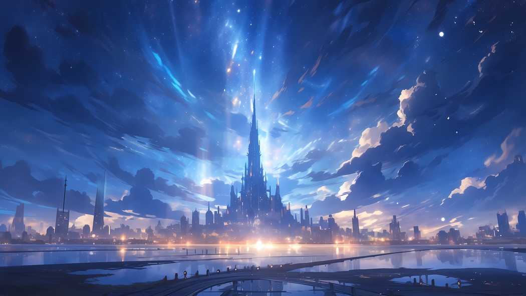 星空之城4K超清壁纸 3840x2160高清下载