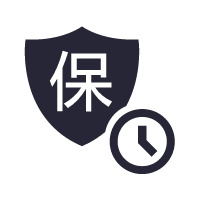 手绘黑色保险图标PNG素材，高清透明免抠元素下载