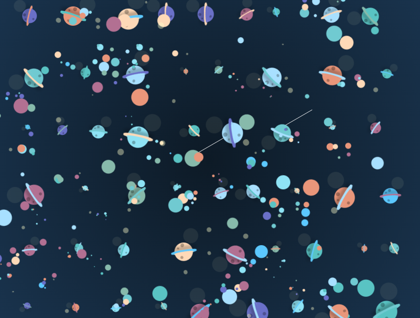 动态卡通背景图设计，星际背景图素材