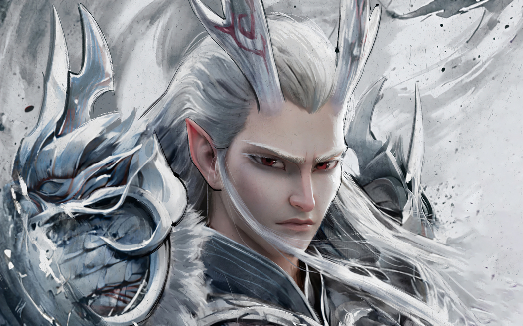 敖光与哪吒之魔童闹海 水墨风4K超高清壁纸 3840x2400分辨率 下载