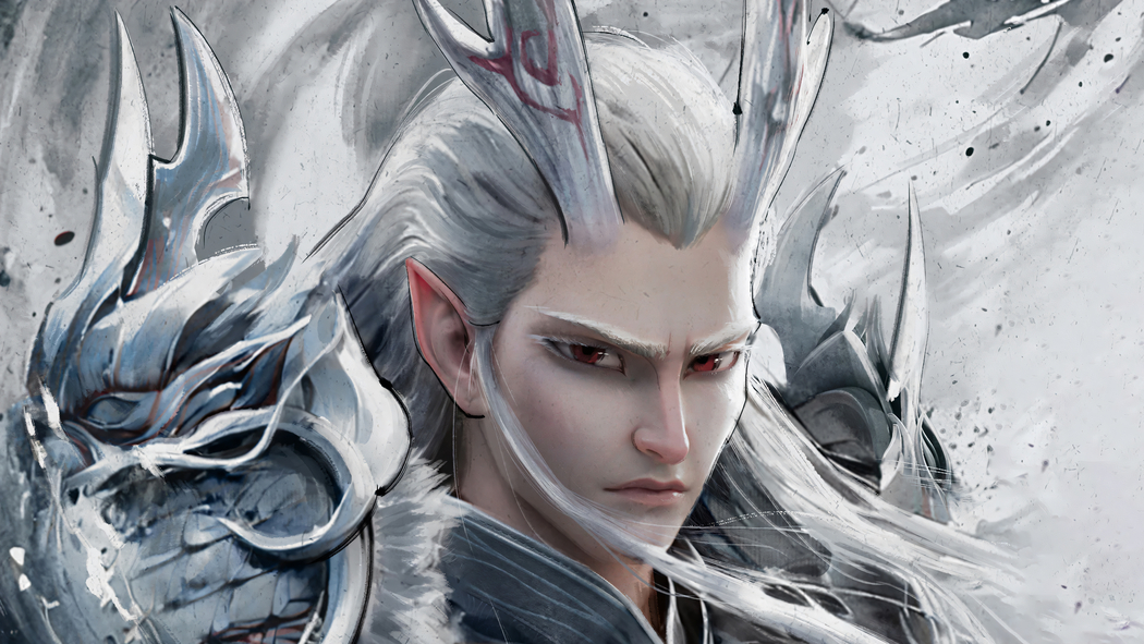 敖光哪吒魔童闹海水墨风4K海报壁纸 3840x2160高清下载