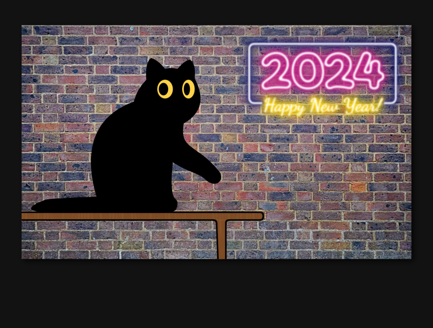 新年动图素材高清设计，猫咪动态图片可爱必备