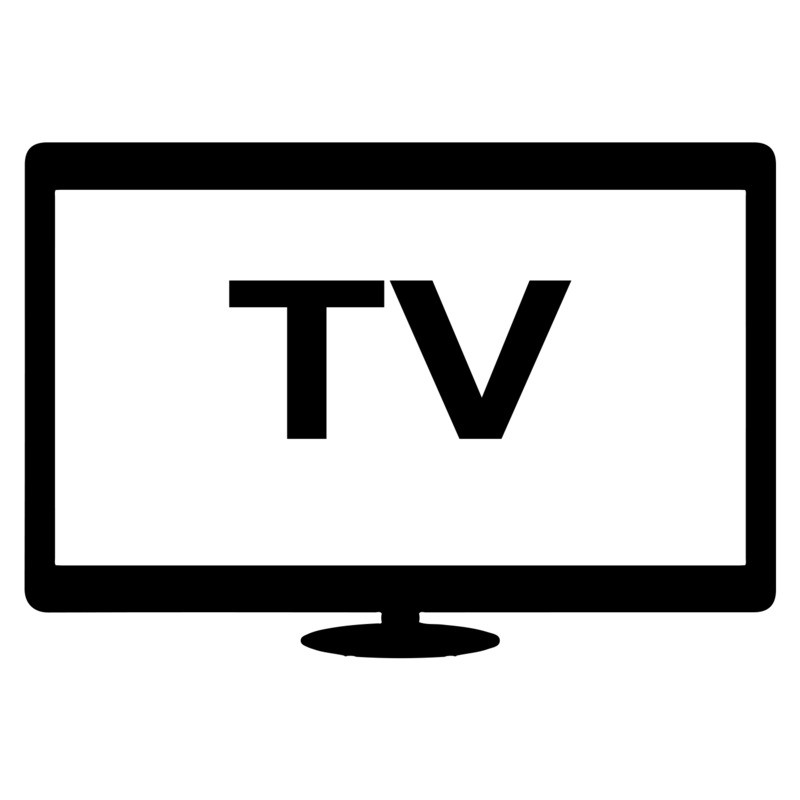 高清剪影图标，TV电视机显示器PNG免抠素材下载