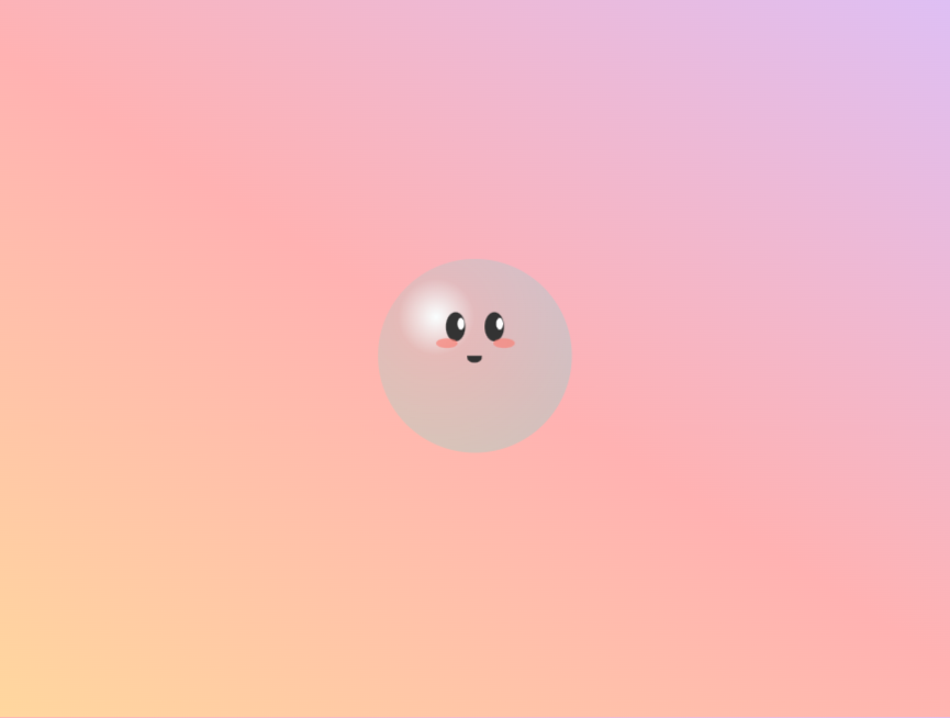 可爱气泡图设计，快乐泡泡插画素材