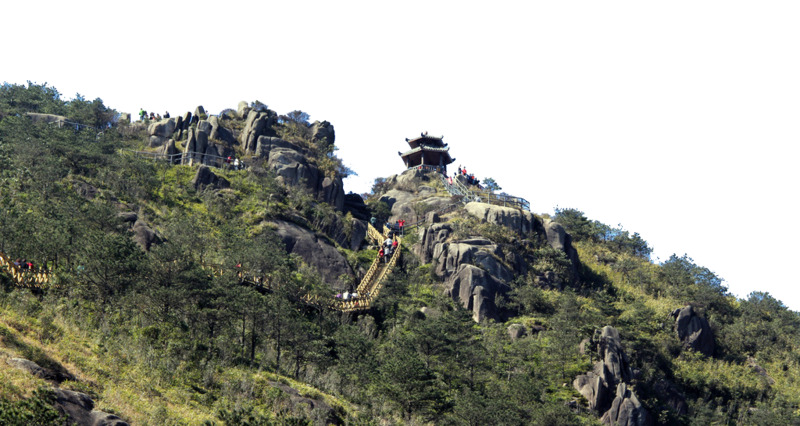 戴云山九仙山高清PNG透明背景风景摄影素材下载