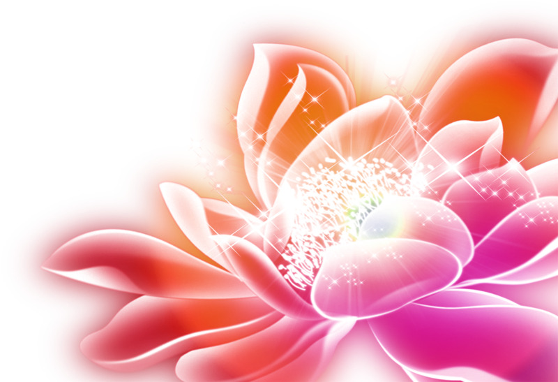散光花朵高清PNG透明背景抽象梦幻设计素材下载