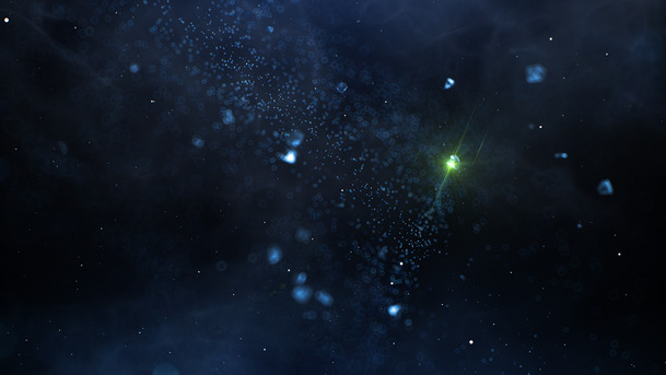 蓝色梦幻星空高清PNG透明背景抽象素材下载