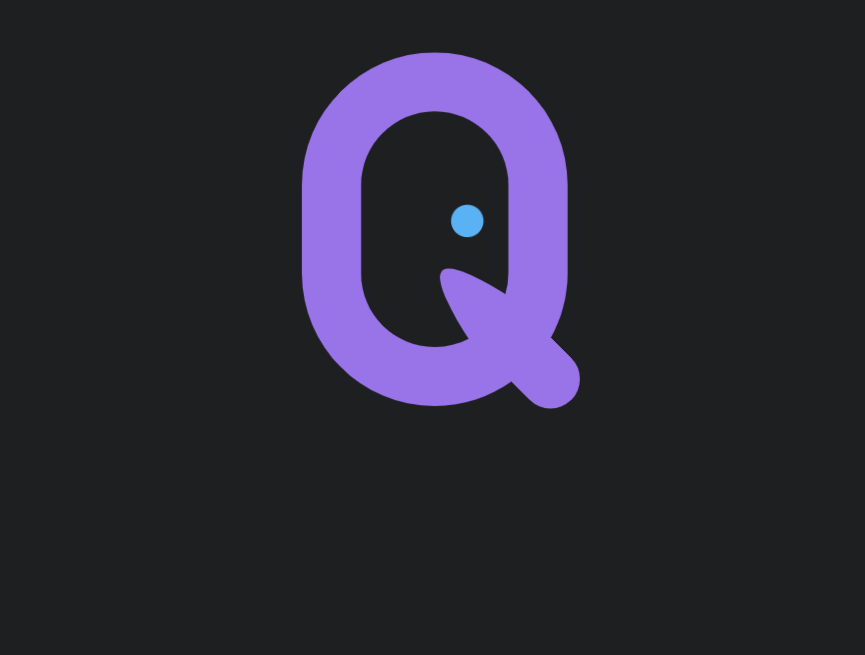 svg颜色渐变，q字母创意logo设计素材