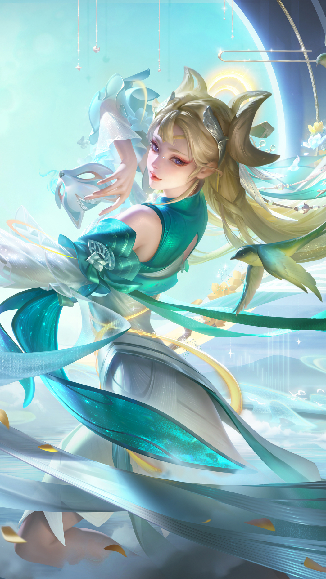 王者荣耀貂蝉·幻舞叠翠4K超清手机壁纸下载（2160x3840）