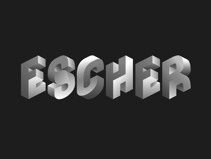 3d字体制作，炫酷阴影文字效果